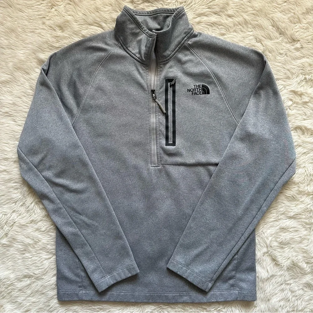 The North Face Pullover Men's 1/2 Zip Long Sleeve Athletic Gray M